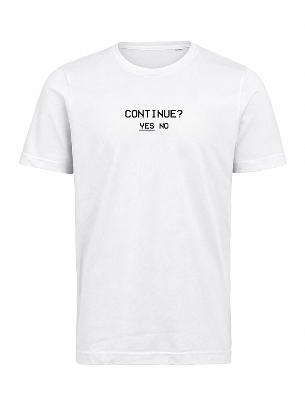 NOTEVEN NINETY+ Continue?, T-shirt bianco, fronte