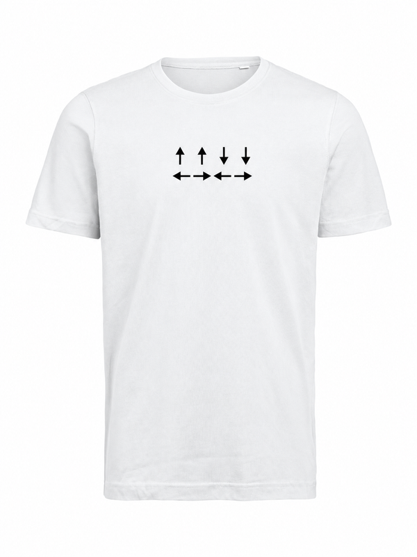 NOTEVEN NINETY+ Arrow Code, T-shirt bianco, fronte